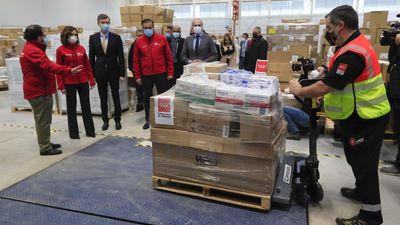 El Hospital Zendal ya se convierte en un símbolo de la ayuda de Madrid a Ucrania