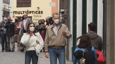 El rey abandera el "proyecto colectivo" de España para recuperar La Palma