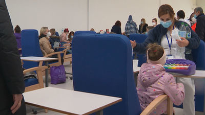 El hospital Zendal el punto de entrada de los refugiados ucranianos a su nueva vida