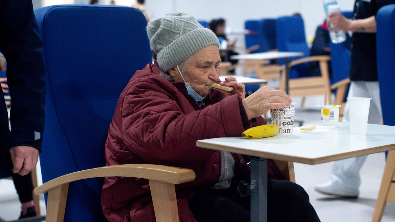 Ucranianos que han conocido varias guerras, acogidos en Madrid