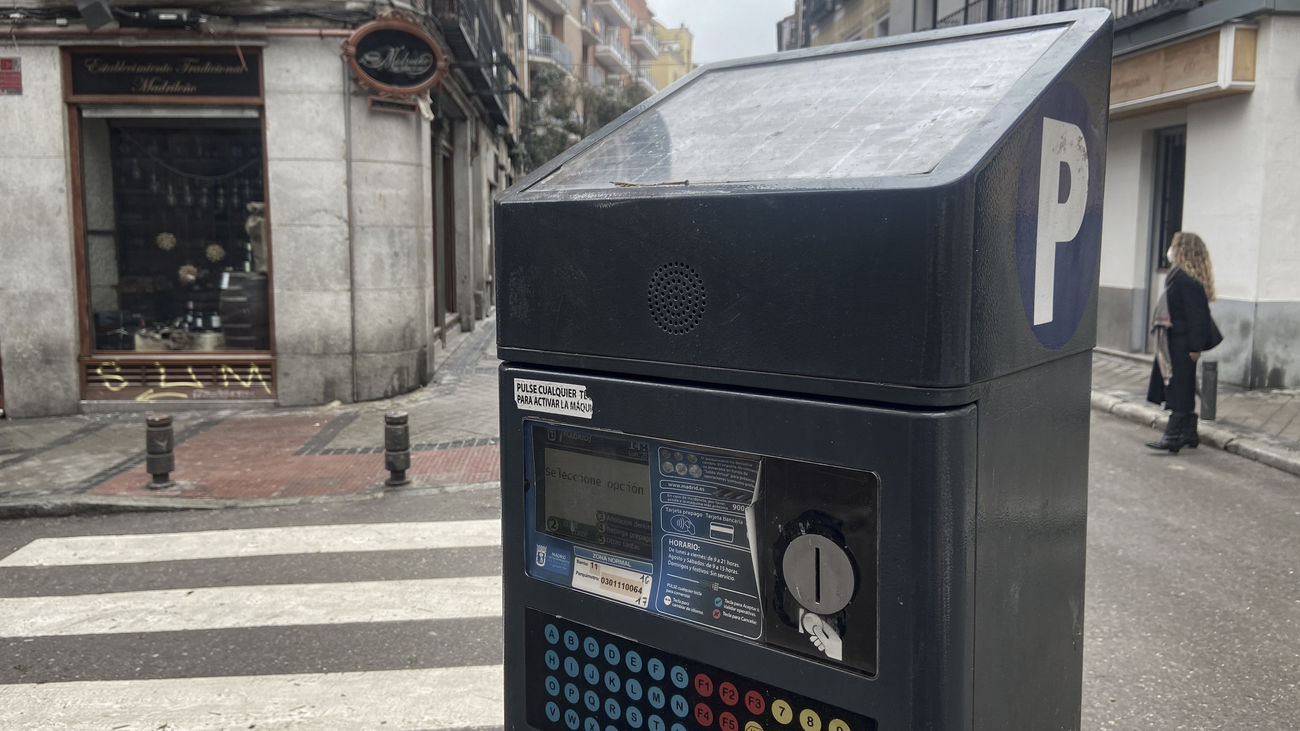 Un parquímetro en Madrid