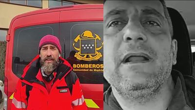Bomberos y taxistas madrileños, implicados con Ucrania