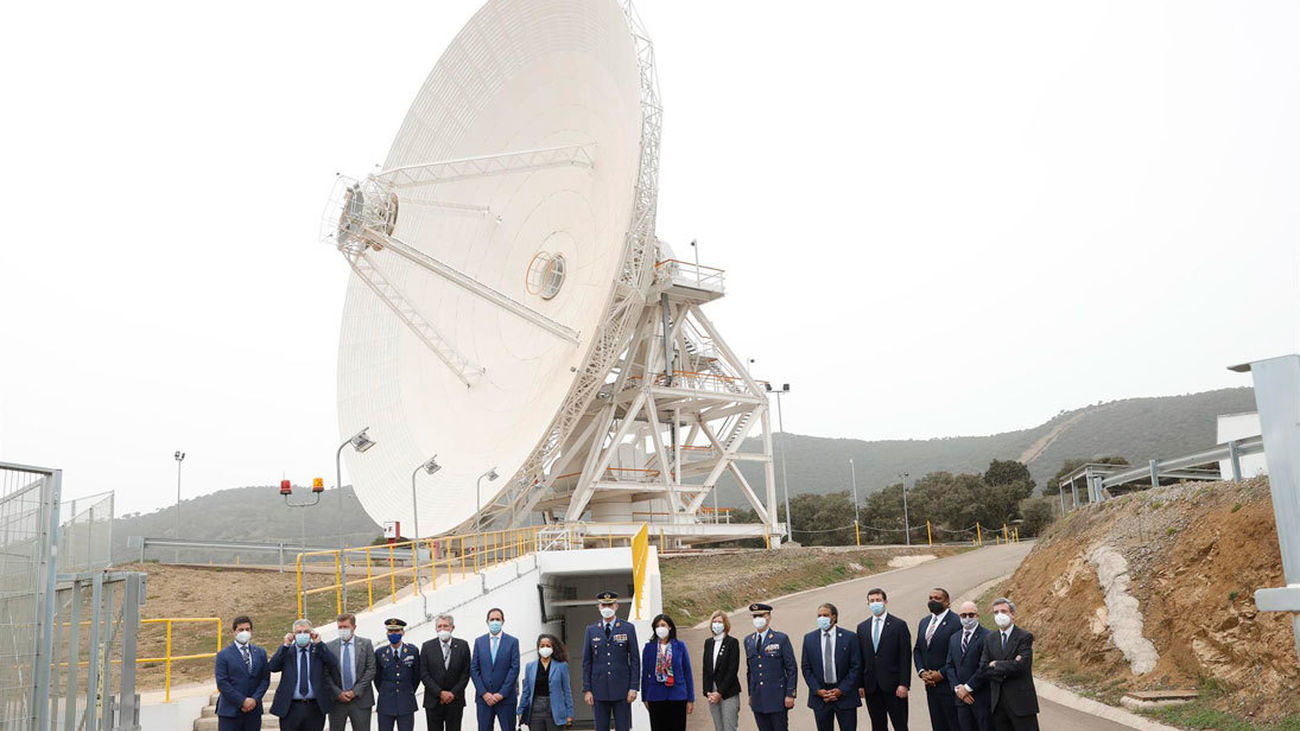 El rey inaugura la nueva antena de la NASA en Robledo de Chavela