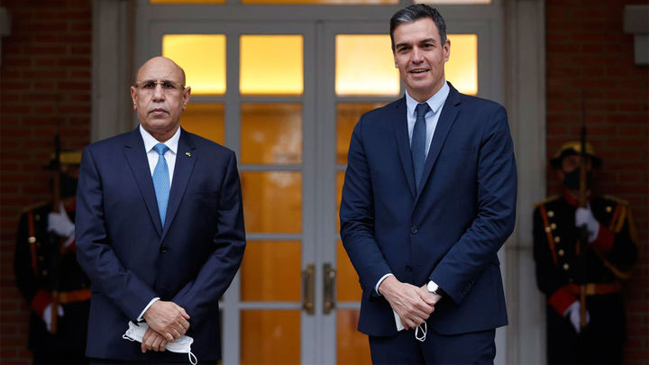 Mohamed Ould Ghazouani con Pedro Sánchez / EFE