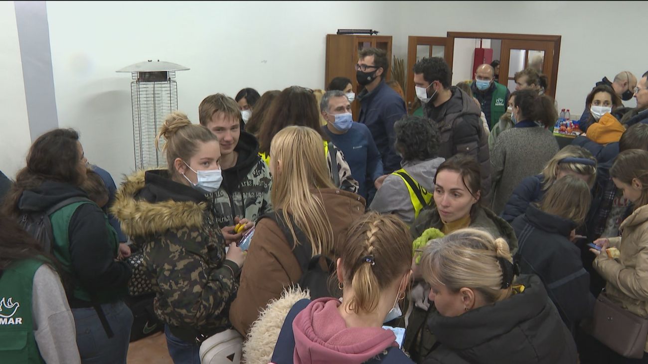 Madrid se convierte en puerta de entrada para los refugiados ucranianos y de salida para la ayuda humanitaria