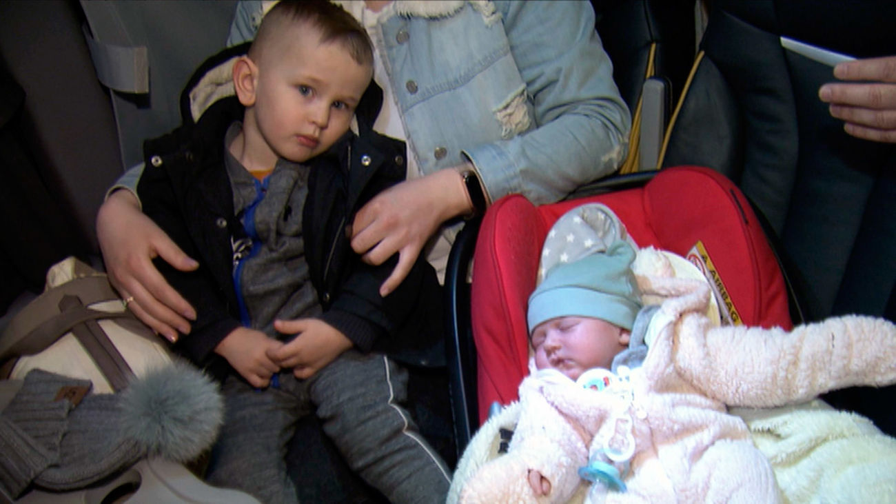 Emilia, la refugiada ucraniana más joven ya está a salvo en Madrid