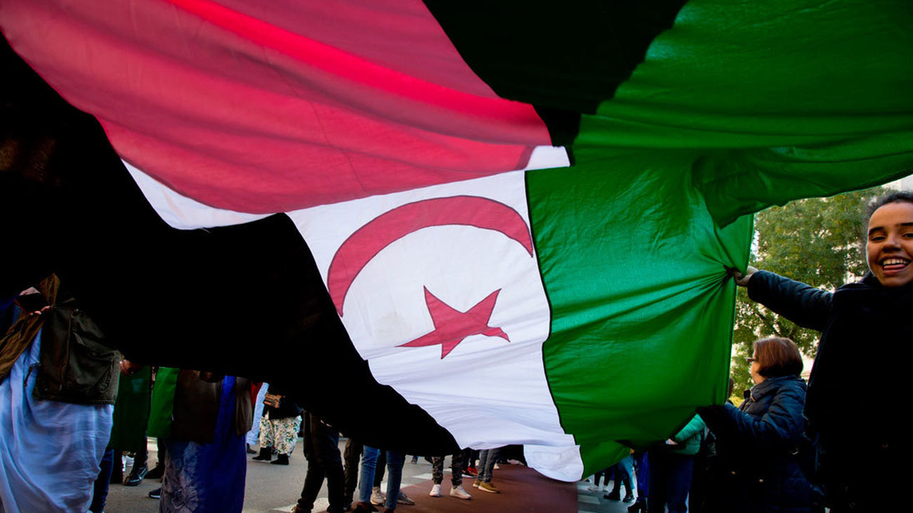Manifestación en defensa del derecho de autodeterminación del pueblo saharaui en Madrid