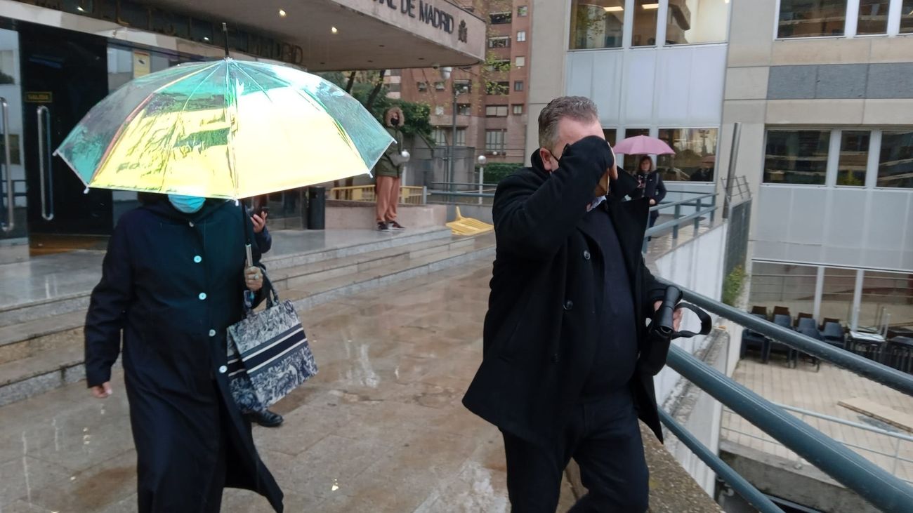 El exalcalde de Fresno del Torote Javier Laguna a su salida de la Audiencia de Madrid