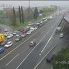 La 'tormenta perfecta' del atasco en Madrid: lluvia, avería en Cercanías, huelga de transportistas...