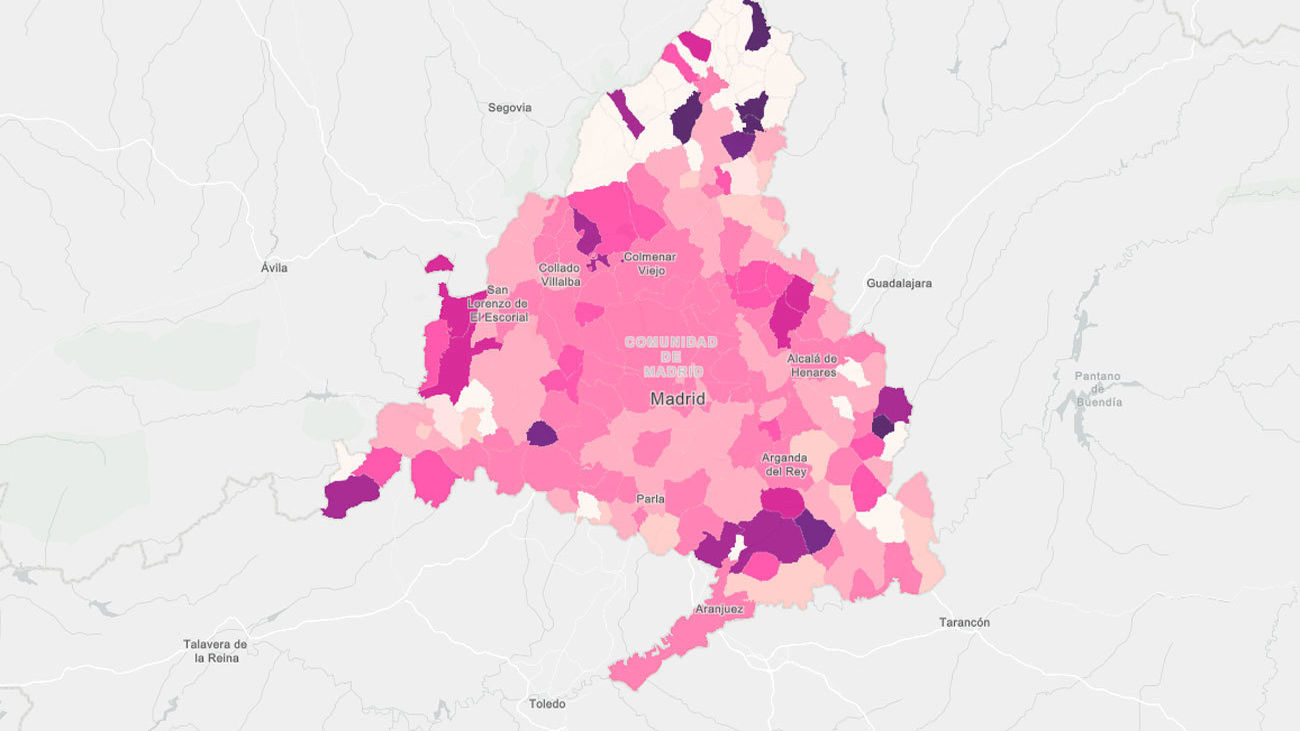 El Covid en Madrid y su incidencia por localidades y distritos