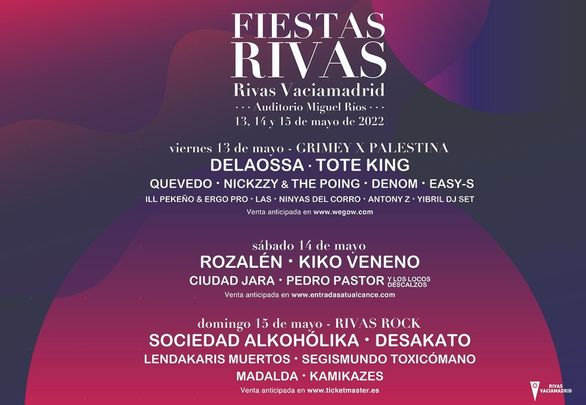 Cártel de los conciertos / AYUNTAMIENTO DE RIVAS