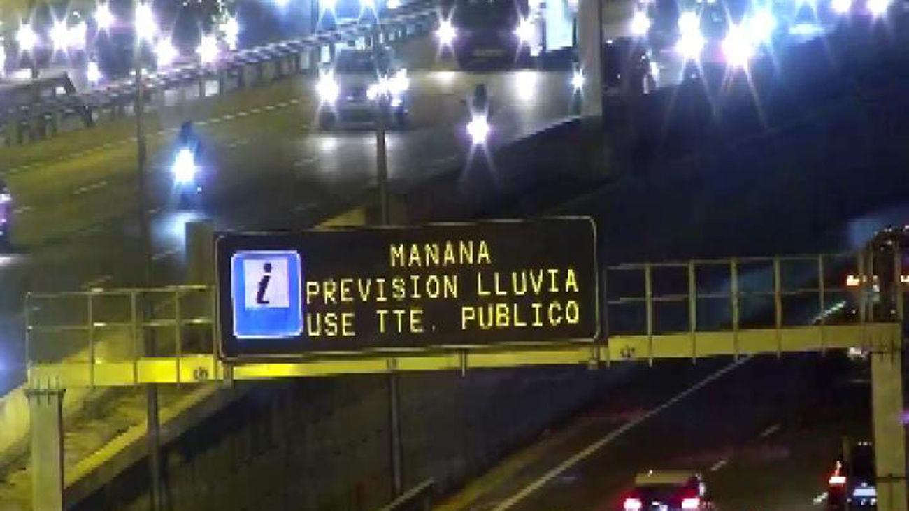 Riesgo de grandes atascos este jueves en Madrid por previsión de lluvia