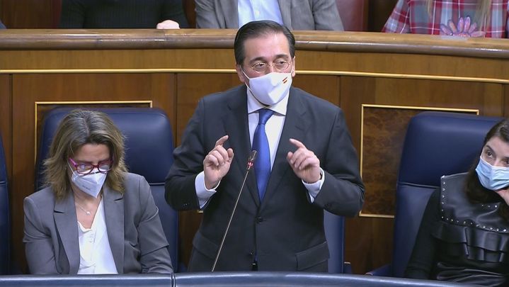 El ministro de Asuntos Exteriores, José Manuel Albares / TELEMADRID