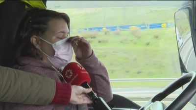 Soraya, el drama de una joven camionera que apoya la huelga de transportistas