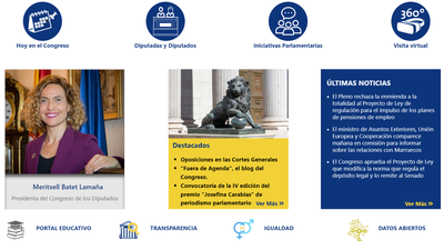 Un ataque informático afecta a la web del Congreso de los Diputados