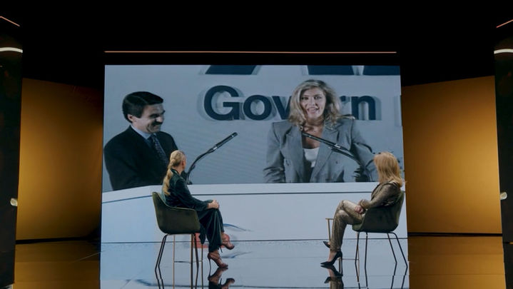 Norma Duval apoyando a José María Aznar en su campaña electoral / DIEZ MOMENTOS