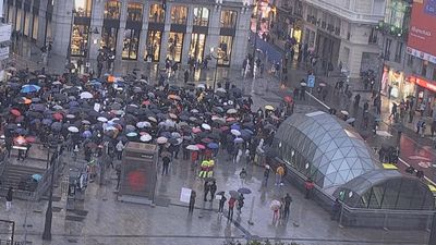 Miles de autónomos reivindican en la Puerta del Sol una cuota justa