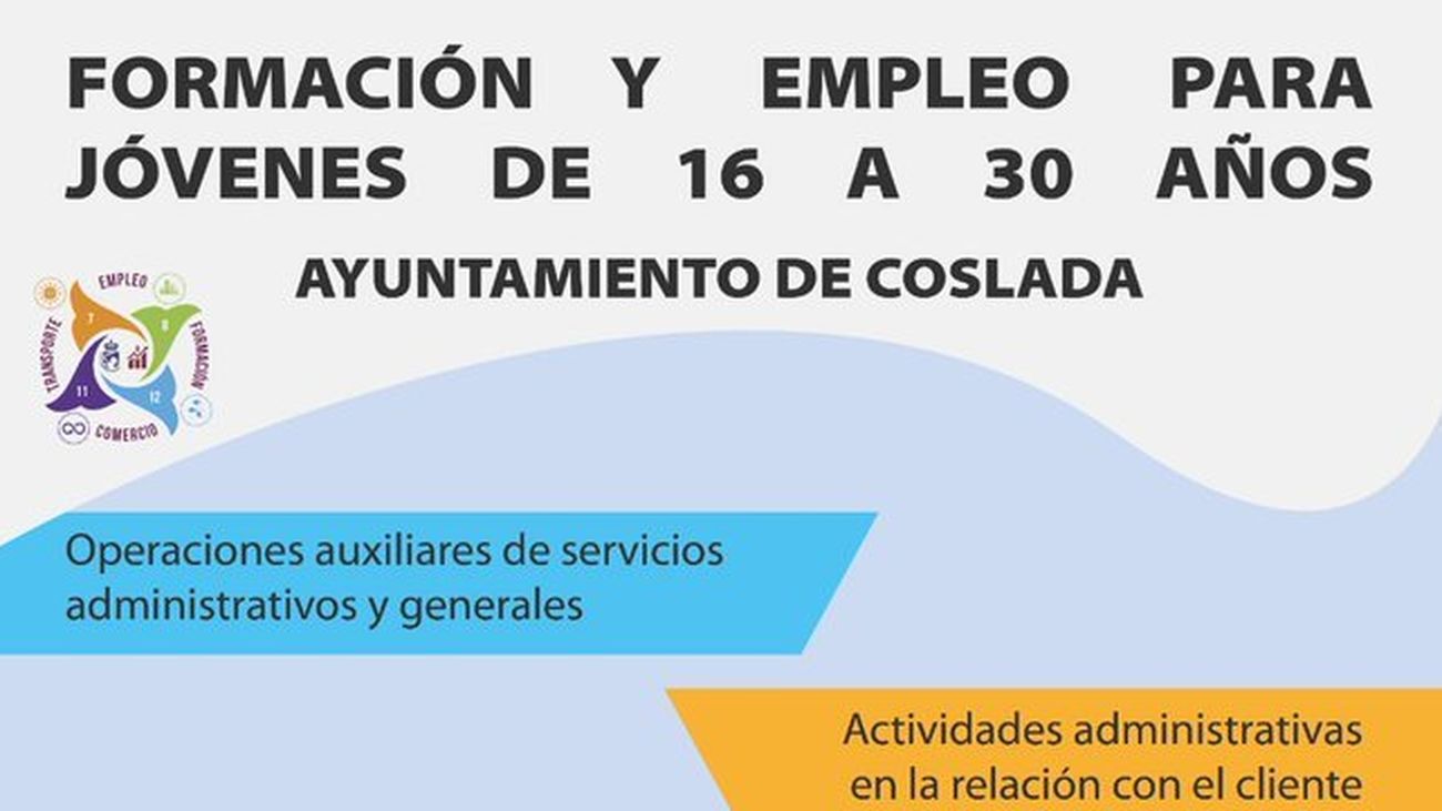 El Ayuntamiento de Coslada ofrece empleo y formación para 90 jóvenes