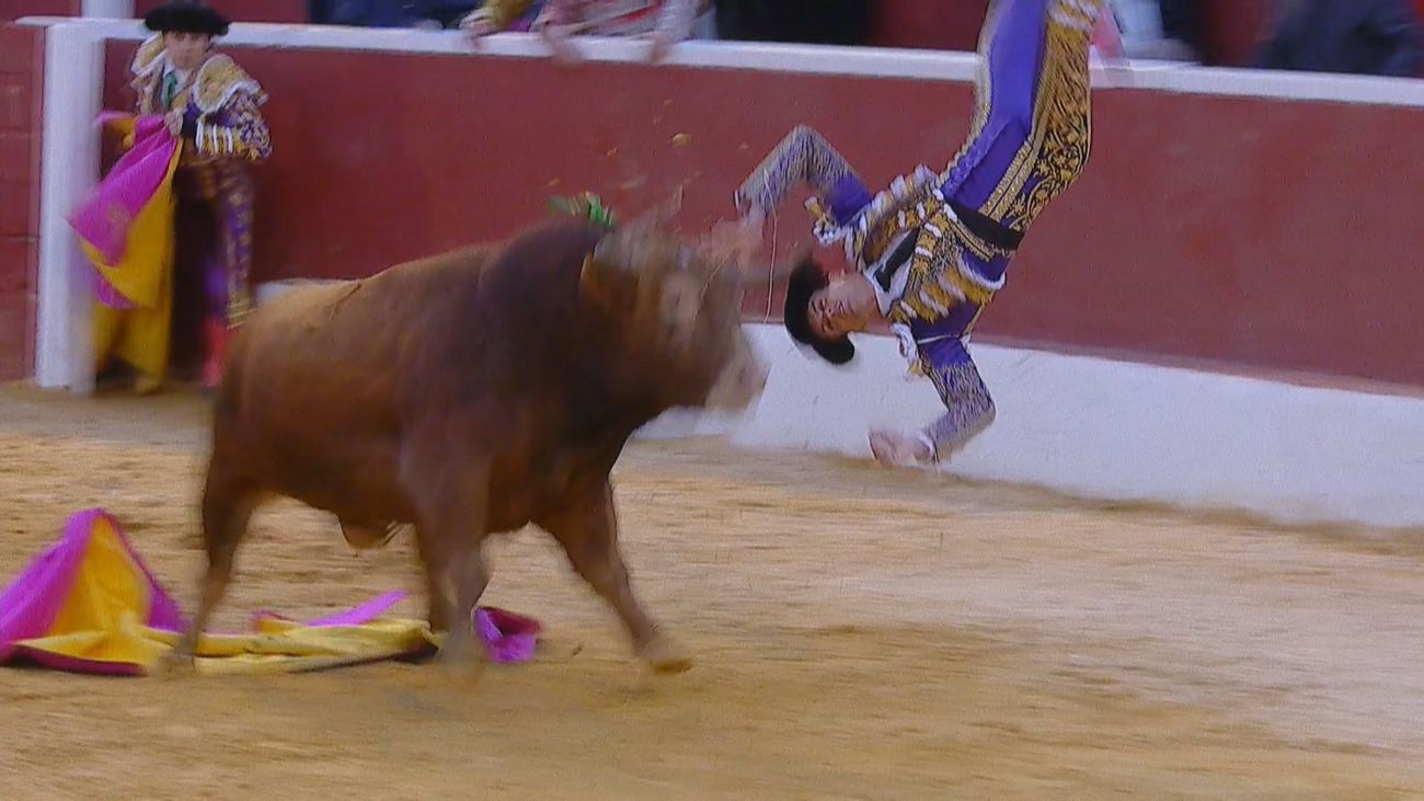 Cogida sobrecogedora en Alalpardo, sin consecuencias para David Galván