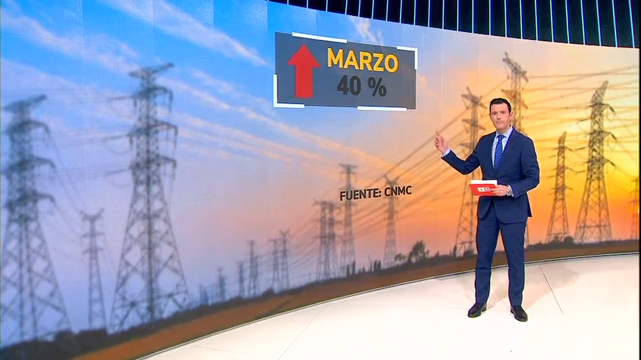 La luz sube un 40% en lo que va de marzo