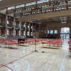 Todo listo en el polideportivo Daoiz y Velarde para acoger a refugiados ucranianos