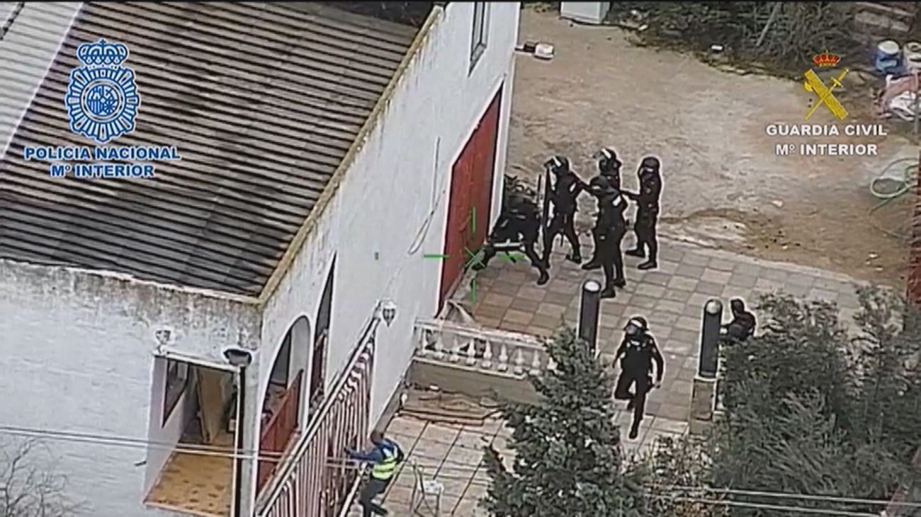 44 detenidos en una macrorredada contra el tráfico de drogas en Cañada Real