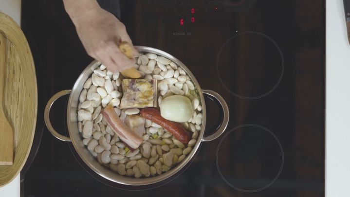 Receta de judiones de Montejo