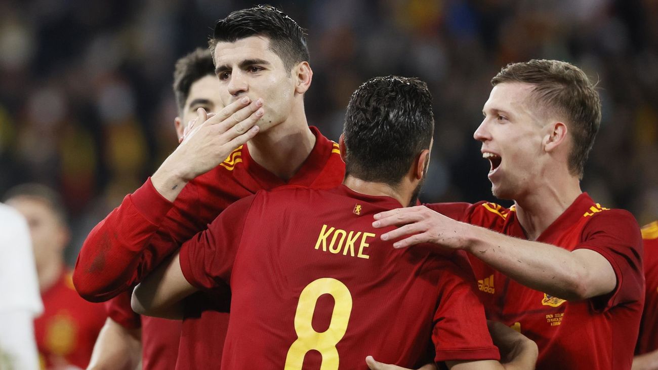 5-0. Festín de España ante Islandia con dobletes de Morata y Sarabia