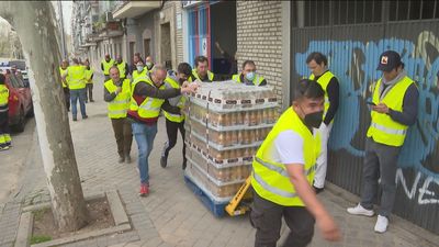 Caravana solidaria para aliviar las necesidades de muchas familias madrileñas