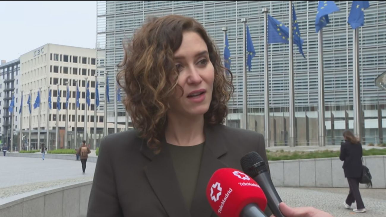 Ayuso presenta en Bruselas sus propuestas: bajada de impuestos, maternidad y defensa del español