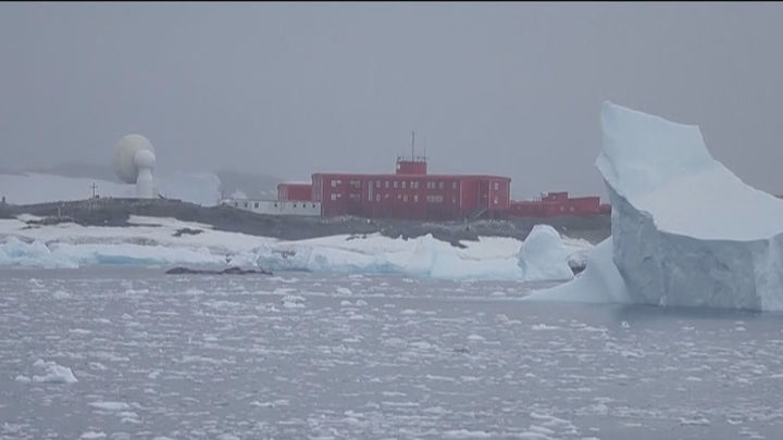 Glaciar desintegrado en la Antártida / TELEMADRID