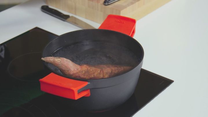 Receta de pastel de carne con boniatos