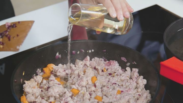 Receta de pastel de carne con boniatos