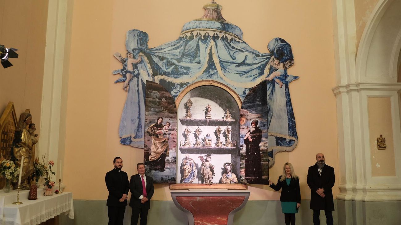 Presentación en Fuendetodos de la reproducción de la primera pintura de Goya reconocida
