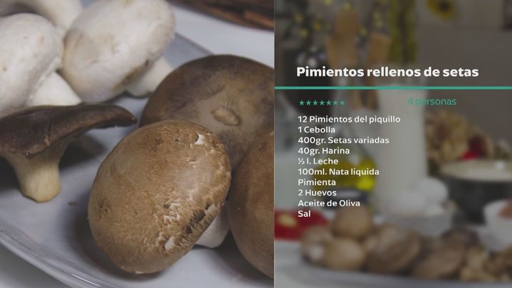 Receta de pimientos rellenos de setas