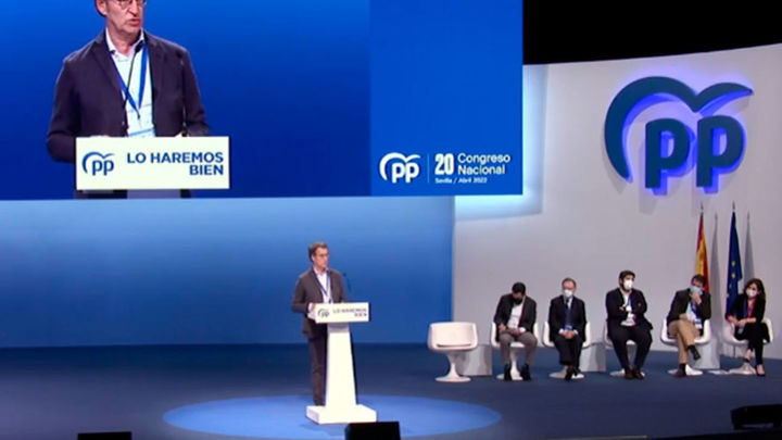 Núñez Feijóo durante su intervención / REDACCIÓN