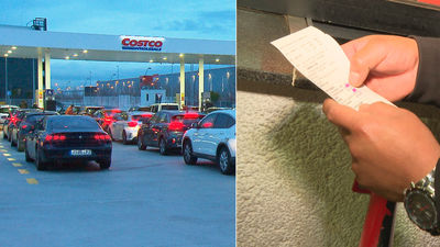 Colas en las gasolineras de Madrid que ya aplican la bonificación de 20 céntimos por litro