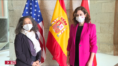 Ayuso recibe a la embajadora de EEUU en España para seguir estrechando lazos políticos, económicos y culturales