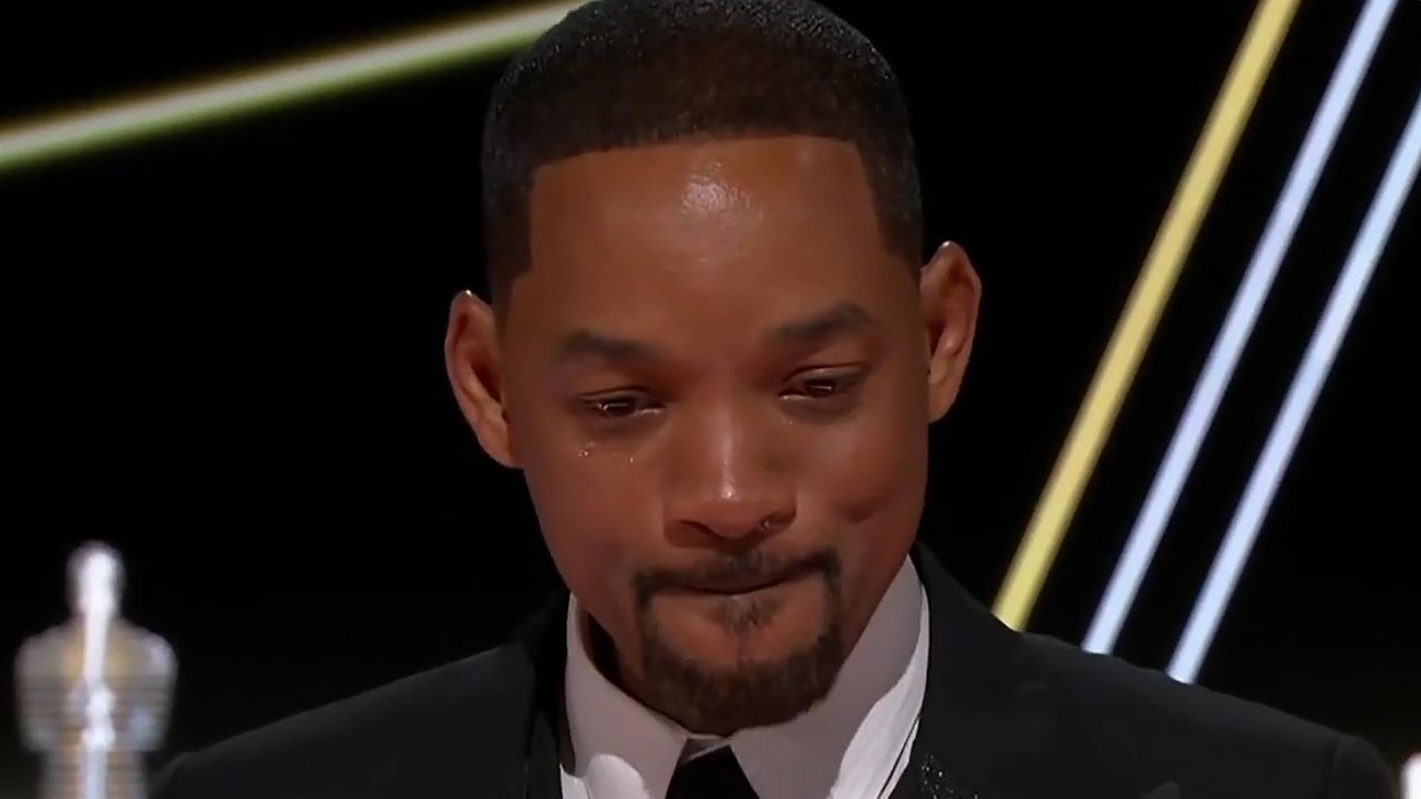 Will Smith durante su discurso en los Oscar 2022