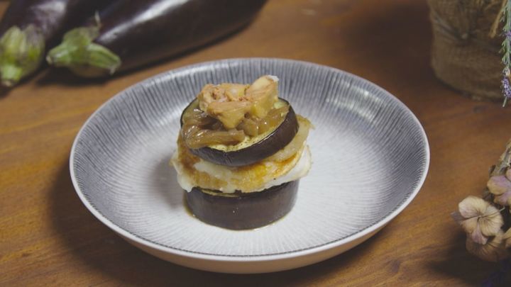 Receta de milhojas de berenjenas