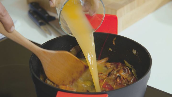 Receta de arroz de gambones y chipirones