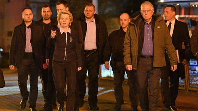 Von der Leyen y Borrell llegan a Kiev para conocer la situación de la guerra