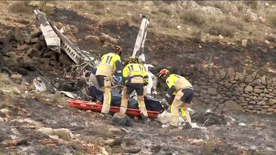 Mueren dos personas al estrellarse su ultraligero en Mosqueruela (Teruel)