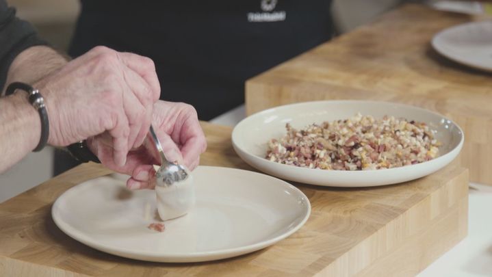 Receta de chipirones en su tinta rellenos