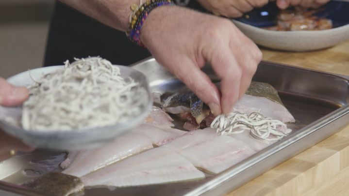 Receta de rodaballo relleno al horno