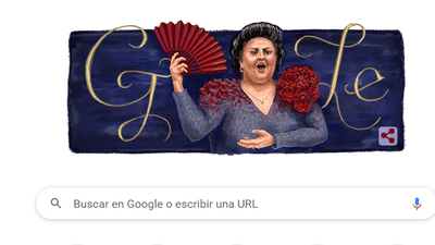 Google dedica a Montserrat Caballé el dibujo de su cabecera como homenaje a la gran soprano