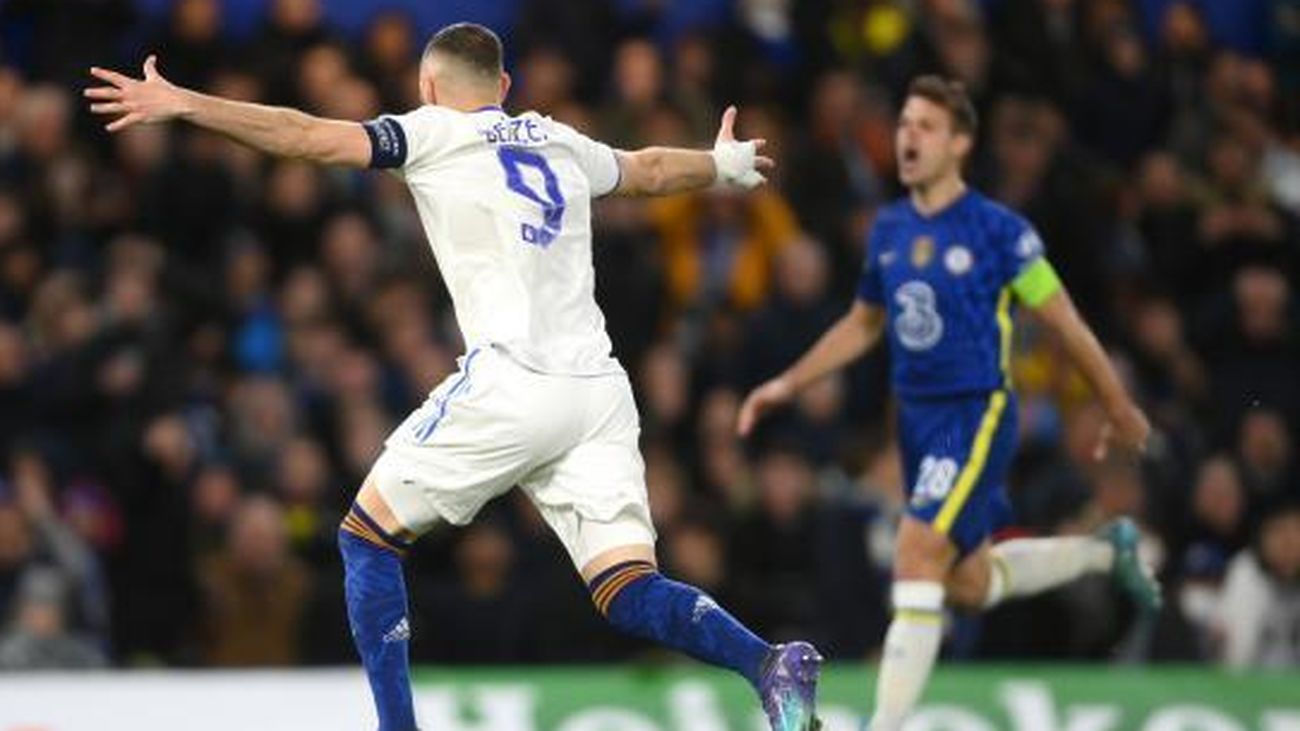 Benzemá ante el Chelsea