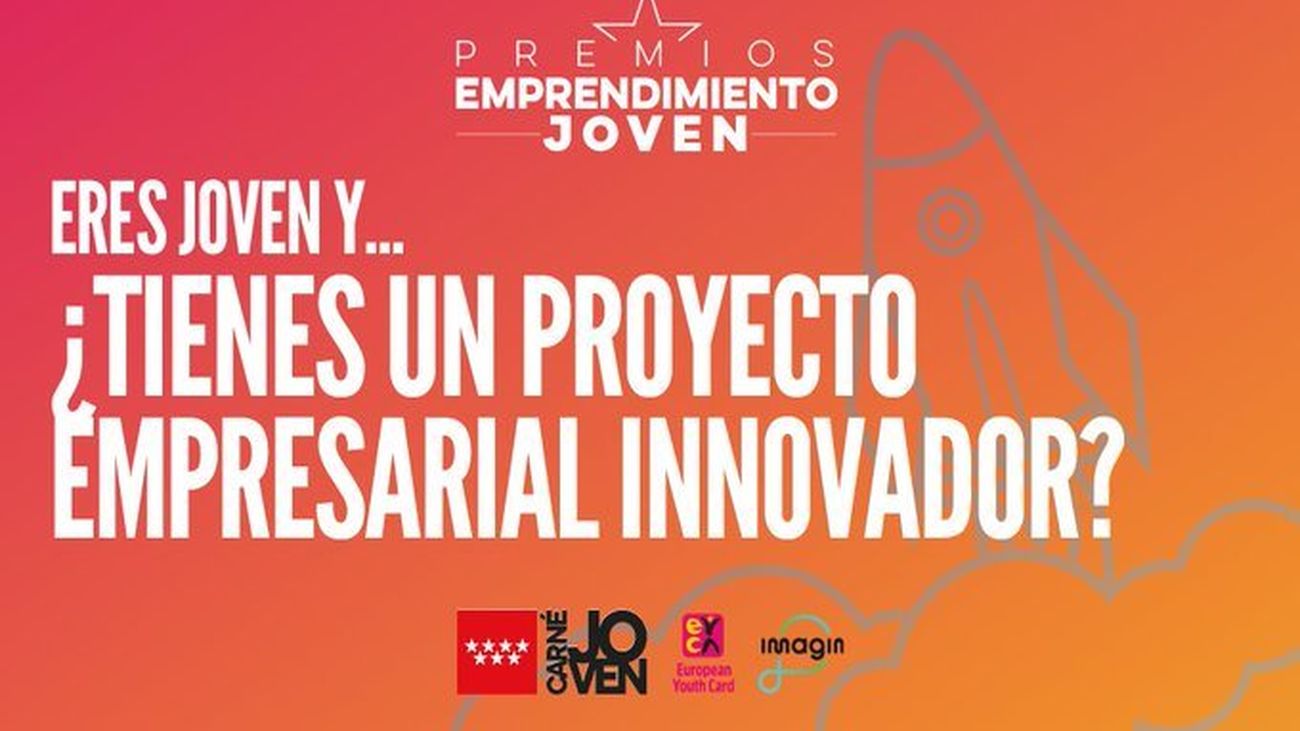 Abierto el plazo para optar a los I Premios de Emprendimiento Joven-Carné Joven de la Comunidad de Madrid