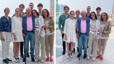 El rey emérito zanja la polémica de la foto familar en Abu Dabi con una nueva foto