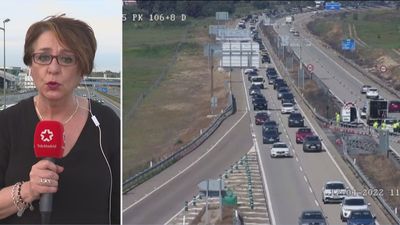 Operación retorno de Semana Santa: Retenciones en la A-1, junto al circuito del Jarama y en la A-3, a la altura de Arganda